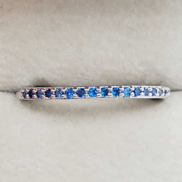 Jewelry - Blue Half Eternity Band Ring